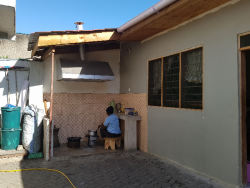 Outside kitchen